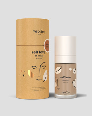 Természetes és környezetbarát BB Self Love arckrém napos bézs színben 30 ml Resibo - 2