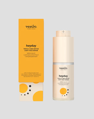 Tápláló, megvilágító Heyday arcszérum antioxidánsokkal és hármas vittel. C 30 ml Resibo - 4