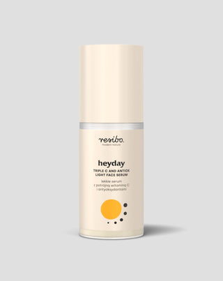 Tápláló, megvilágító Heyday arcszérum antioxidánsokkal és hármas vittel. C 30 ml Resibo - 1