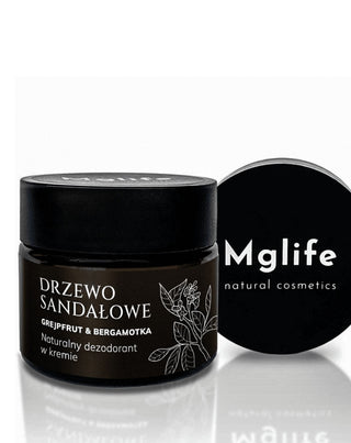 Krém dezodor Szantálfa, grapefruit és bergamott Mglife