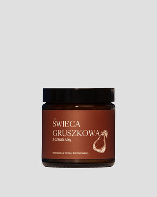 Természetes fehérrépa viaszgyertya Mglife csokoládé körte illatával - 1