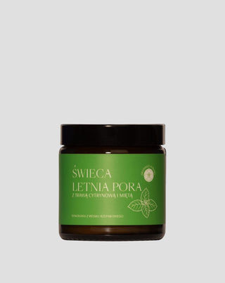 Gyertya citromfű és menta illatával. Nyári időszámítás Mglife - 1