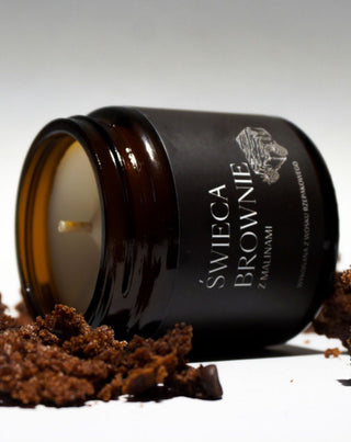 Vegán fehérrépa gyertya brownie és málna illattal 120 ml MgLife - 2