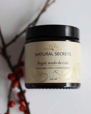 Testvaj természetes olajokkal, dinnye és zöld tea illattal Natural Secrets - 2