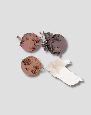 3 szemhéjpúder palettája és átlátszó szemöldökformázó viasz a hosszan tartó Gosh hatásért - 2