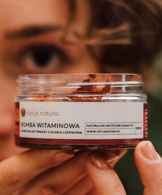 Arc- és testvitaminbomba maszk vörös agyaggal 100% természetes Natura opció - 2