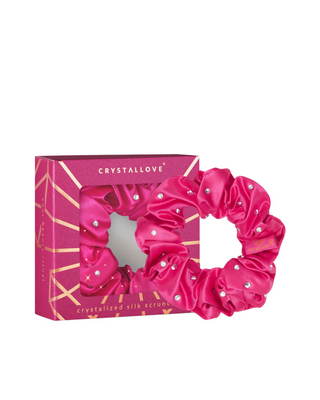 Selyem hajpántok kristályokkal – hot pink Crystallove
