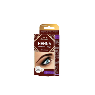 Barna krém henna szemöldökre és szempillára ricinusolajjal Joanna