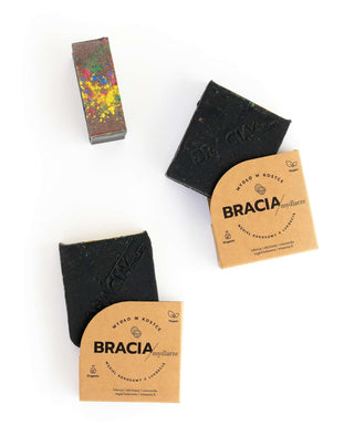 Tisztító és antibakteriális szappan kókusz faszén édesgyökérrel Bracia Mydlarze - 3