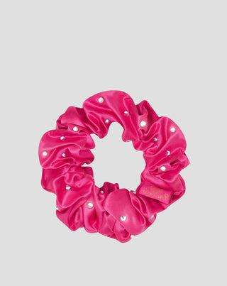 Selyem hajpántok kristályokkal – hot pink Crystallove - 3