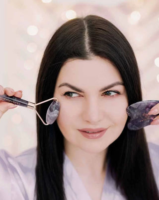 Crystallove roller masszírozó ametiszttel, harmónia kővel, nyugtató és nyugtató - 2