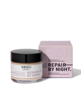 Éjszakai arckrém lipid védelemmel Second skin Repair by night Veoli Botanica - 1