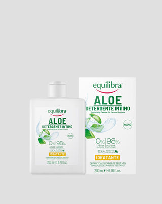 Hidratáló intimhigiéniai gél aloe vera alapú parabének és SLS nélkül Equilibra - 1