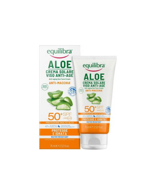 Aloe vera ránctalanító naptej SPF 50+ UVA, UVB Equilibra