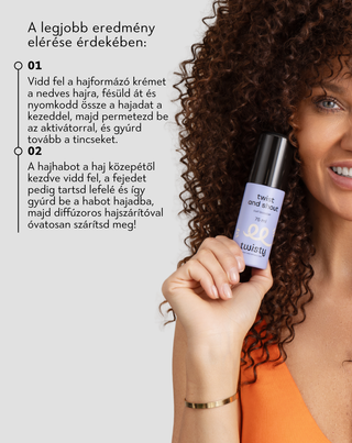 Twisty krém + hab + booster szett göndör és hullámos haj ápolásához és formázásához - 4