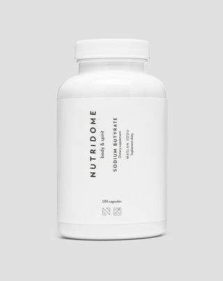 Maślan sodu 620 mg/dzień na jelita, stany zapalne i zaburzenia flory bakteryjnej Nutridome 180 szt_1