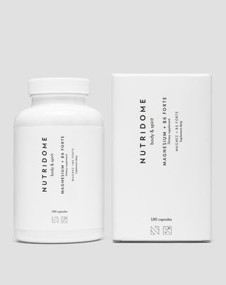 Magnézium + B6 Forte magnézium-citrát lábgörcsök, vádligörcsök, fáradtság és stressz ellen Nutridome 180 kapszula - 4