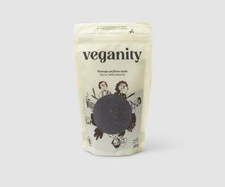 Psyllium maghéj természetes rostforrás az emésztés támogatására és az étvágy elnyomására Veganity 200 g