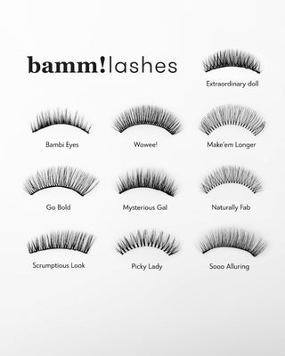 Naturally Fab Bamm!Lashes 2D deformálódás nélüli műszempillák többszöri használatra - 3