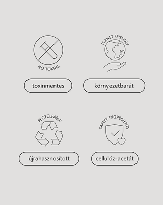 Twisty Hullámos széles hajtű készlet 3 db-os - gyöngyszínű, zöld, rózsaszín - 3