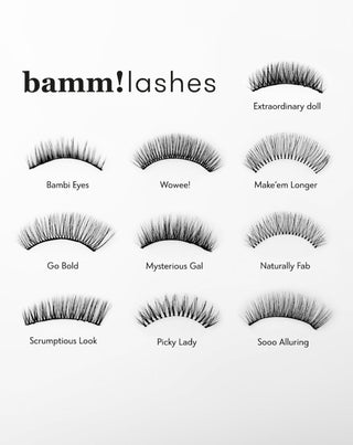 Műszempillák a 2d csíkon többszörös használatra Misterious Gal Bamm!Lashes - 6