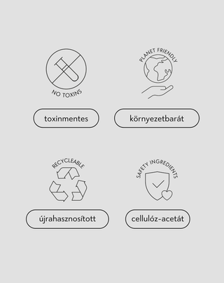 Nagy hajcsatt készlet (2 darabos)– márvány és fekete színű a Twisty - 6