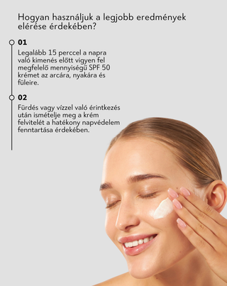 Hidratáló arckrém SPF 50-nel, allantoinnal és hialuronsavval - Nutridome - 2