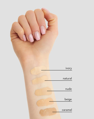 Nutridome könnyű, jól fedő és matt hatású arckrém 12 órás tartóssággal olajbarna bőrszínhez, árnyalat: 03 Nude - 3