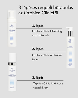 Pattanáselleni nappali arckrém szalicilsavval és azelainsavval a bőrhibákra Anti-Acne Orphica Clinic 50 ml - 4