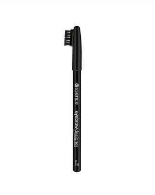 Fekete szemöldökceruza praktikus szemöldökkel DESIGNER 01 Essence ecset