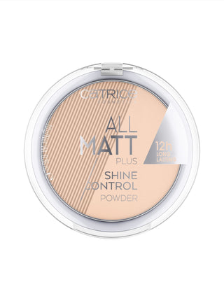 Minden Matt Plus Shine Control Powder 025 matt por bézs színű homok Catrice színben