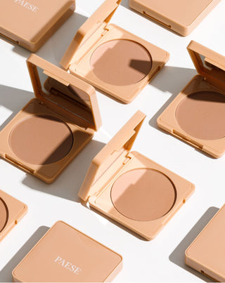 Bronzosító préselt Selfglow 01 Cold aktív összetevőkkel az arc kontúrozásához Paese - 6