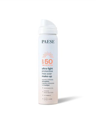 Ultra-könnyű sminkvédő köd napvédővel SPF50 a Paese-től - 2