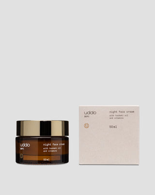 Uddo hidratáló éjszakai arckrém kakaóvajjal, tsubaki olajjal és aloa verával - 3