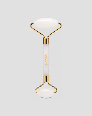 Uddo arcmasszázs henger fehér jádéval, amely csökkenti a szem alatti sötét karikákat és a duzzanatokat - 1