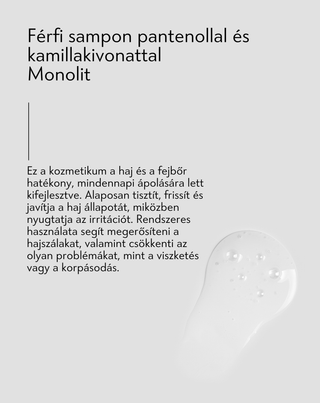 Hajsampon férfiaknak panthenollal és kamilla kivonattal Monolit - 3