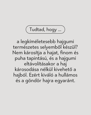 Twisty 100% -os természetes selyem hajgumi készlet 3 db-os fekete színű - 4