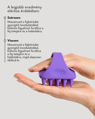 Puha szilikon fejbőrmasszírozó a mikrokeringés serkentésére Twisty - 5