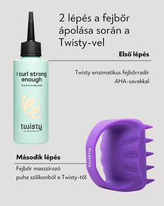 Puha szilikon fejbőrmasszírozó a mikrokeringés serkentésére Twisty - 4