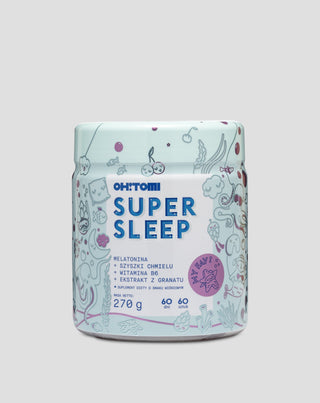 Oh!Tomi Supersleep Alvást segítő melatoninnal és vitaminokkal ellátott meggyízű zselék gyermekeknek és felnőtteknek. - 1