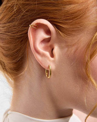 Aranyozott fülbevaló készlet rózsaszín jáde rozsdamentes acélból Mys_1 - 3