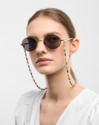 Aranyozott szemüveglánc acháttal, maifánnal, jáspissal és aventurinnal Mys_2 - 3