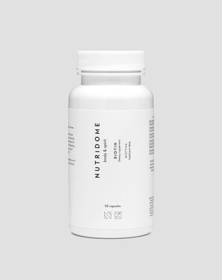 Biotin kapszula 2500 mcg H-vitamin hajra, bőrre és körömre Nutridome 60 db.
