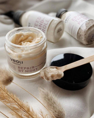 Éjszakai arckrém lipid védelemmel Second skin Repair by night Veoli Botanica - 2