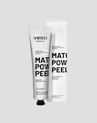 Enzimatikus peeling AHA 10%, PHA 10% savakkal, BHA Matcha power peel Veoli Botanica - 1