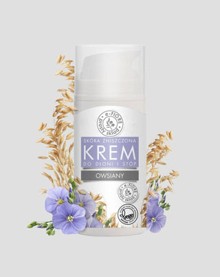 Zabpelyhes krém len- és narancsolajjal kézre és lábra E-Fiore