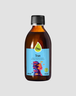 Gyermekeknek szánt, magas vitamintartalmú és omega-3 zsírsavakat tartalmazó Olini tőkehalmáj-olaj 250 ml - 1