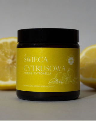 Egy gyertya citrom, menta és citronella illattal Citrus Mglife - 2
