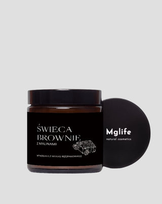 Vegán fehérrépa gyertya brownie és málna illattal 120 ml MgLife - 4