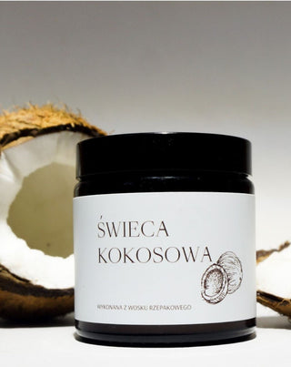 Vegán fehérrépa gyertya pamut kanóccal, kókusz illattal 120 ml MgLife - 3